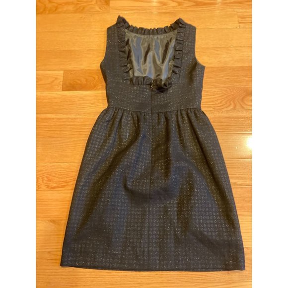 Karen Zambos Black Sleeve Less High Neck Dress Size 2 - Picture 2 of 4